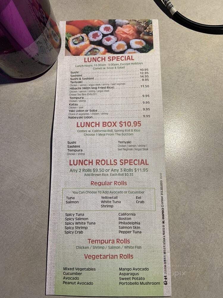 Wasabi - Orange, CT menu_pic