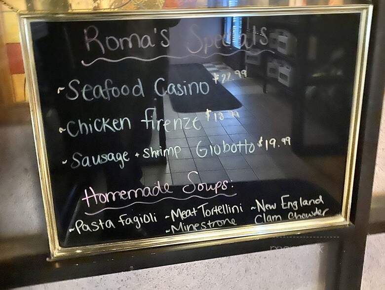 Roma Restaurant & Pizzeria - East Hartford, CT menu_pic