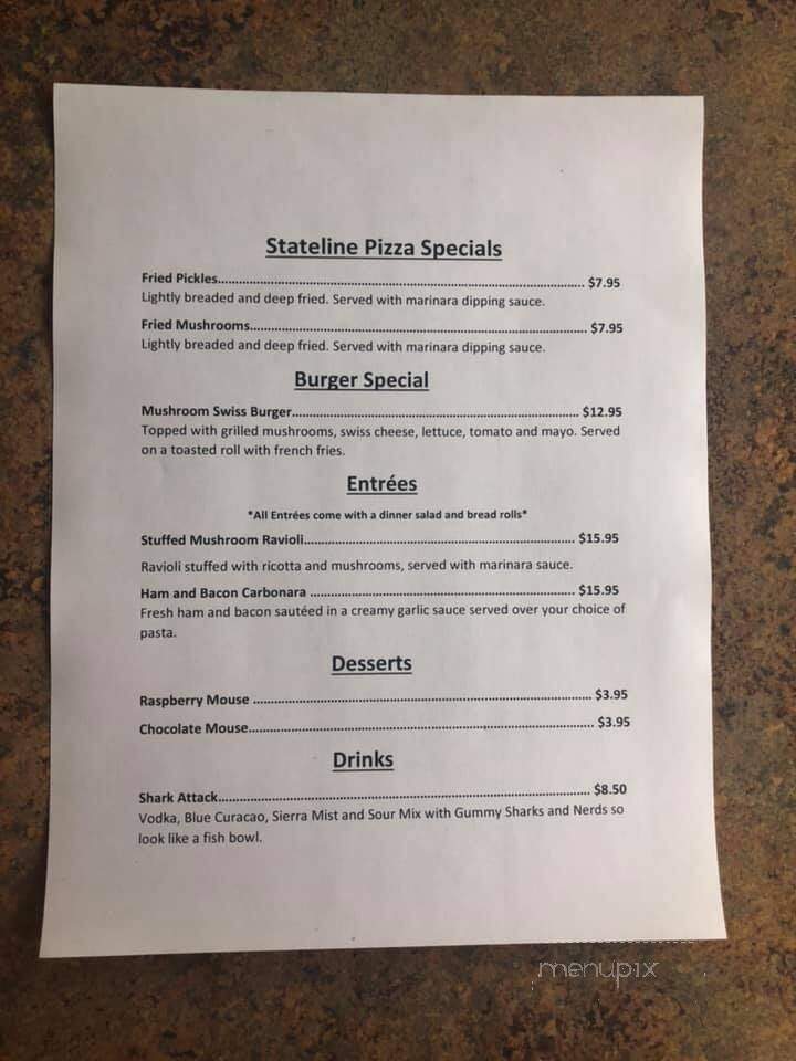 State Line Pizza - Canaan, CT menu_pic