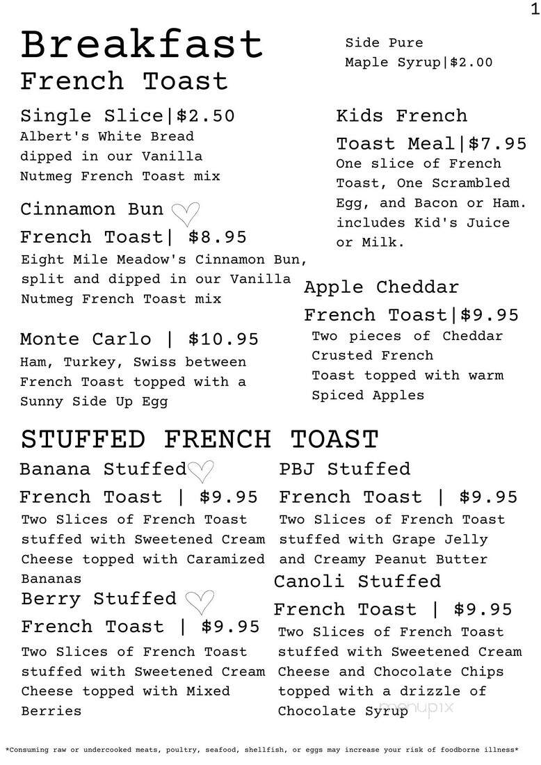 Whistle Stop - Deep River, CT menu_pic