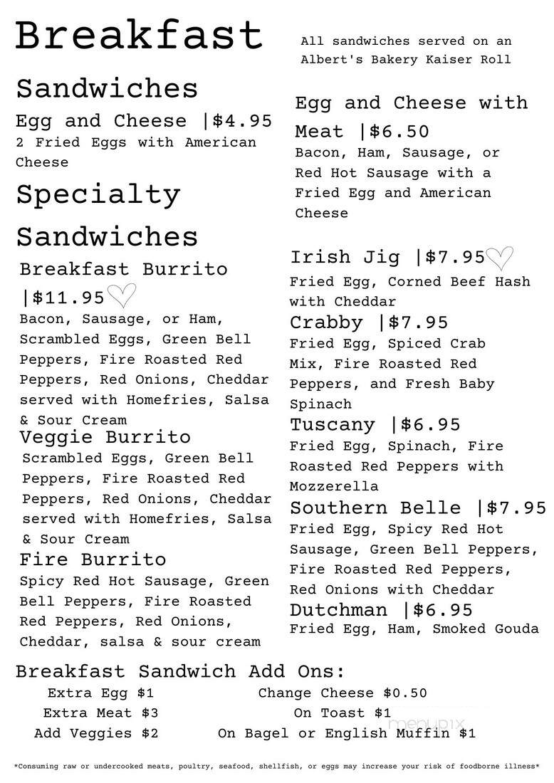 Whistle Stop - Deep River, CT menu_pic