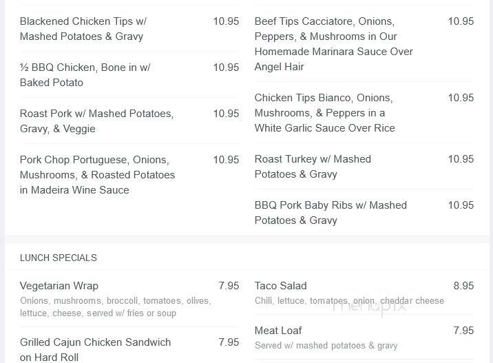 Midway Restaurant & Pizza - Ashford, CT menu_pic