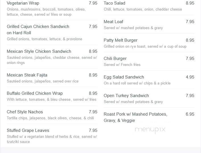 Midway Restaurant & Pizza - Ashford, CT menu_pic