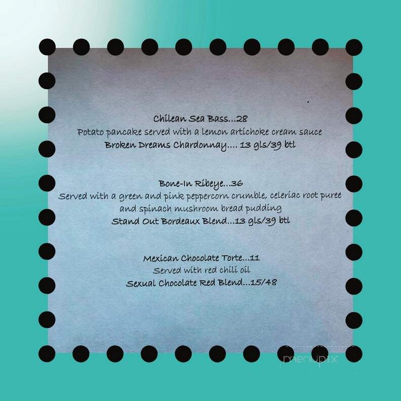 Captain Daniel Packer Inne Ltd - Mystic, CT menu_pic