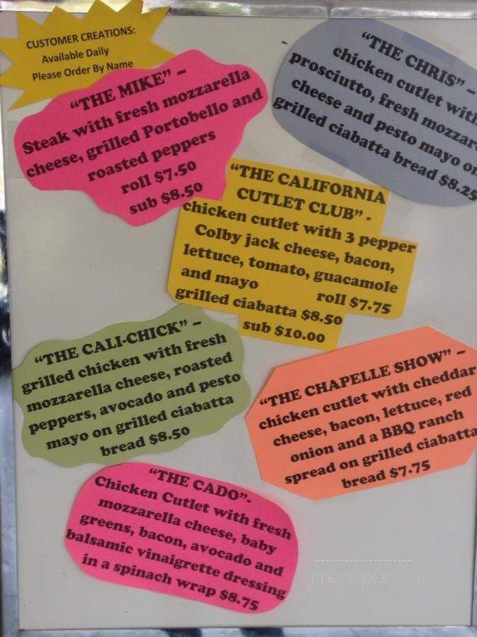 Corner Deli - Hamden, CT menu_pic