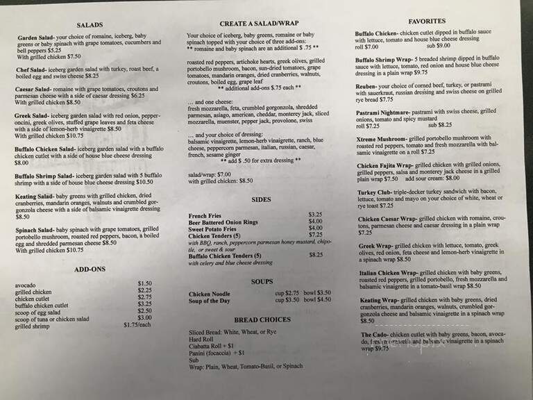 Corner Deli - Hamden, CT menu_pic