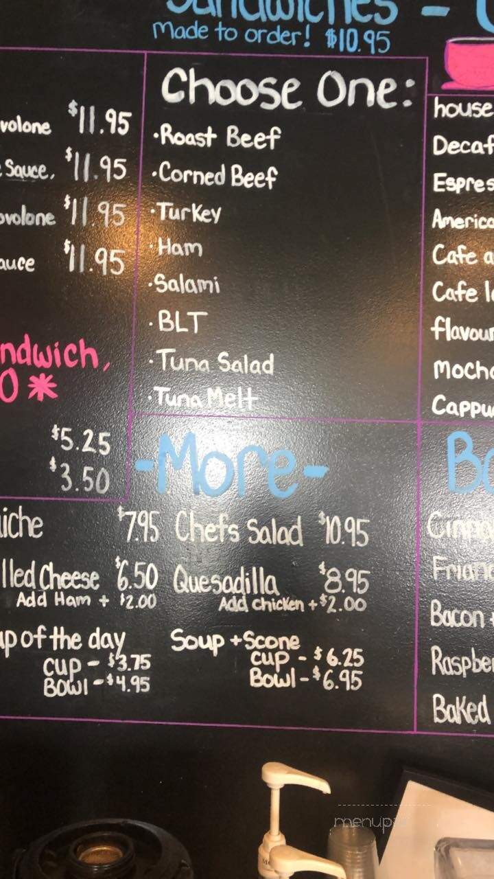 Beans Coffee Bar and Bistro - Wetaskiwin, AB menu_pic