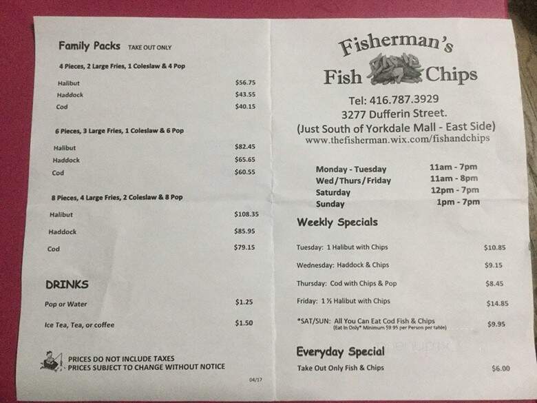 Fisherman's Corner Fish and Chips - North York, ON