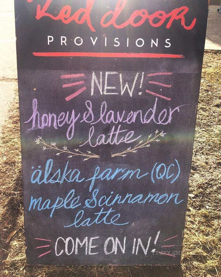 Red Door Provisions - Ottawa, ON menu_pic