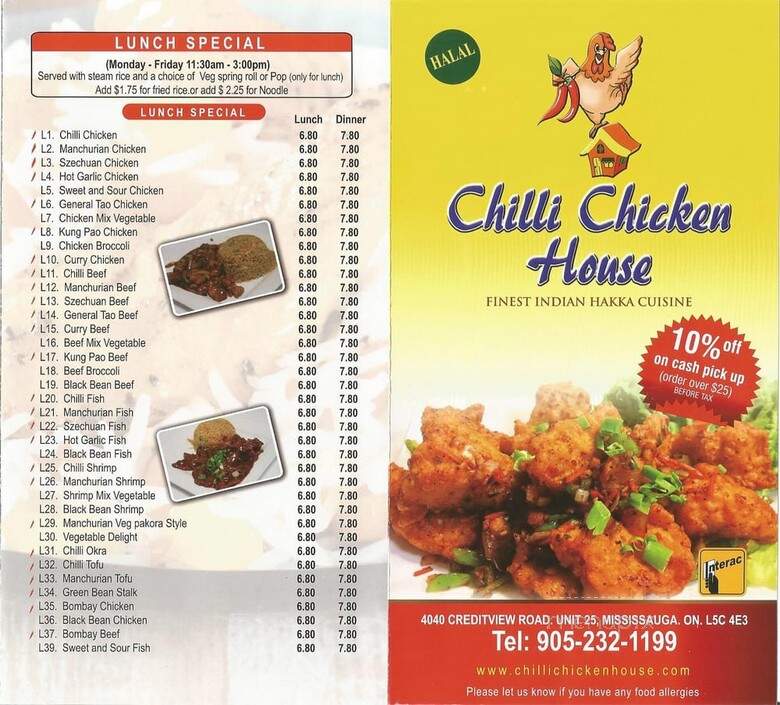 Chilli Chicken House - Mississauga, ON