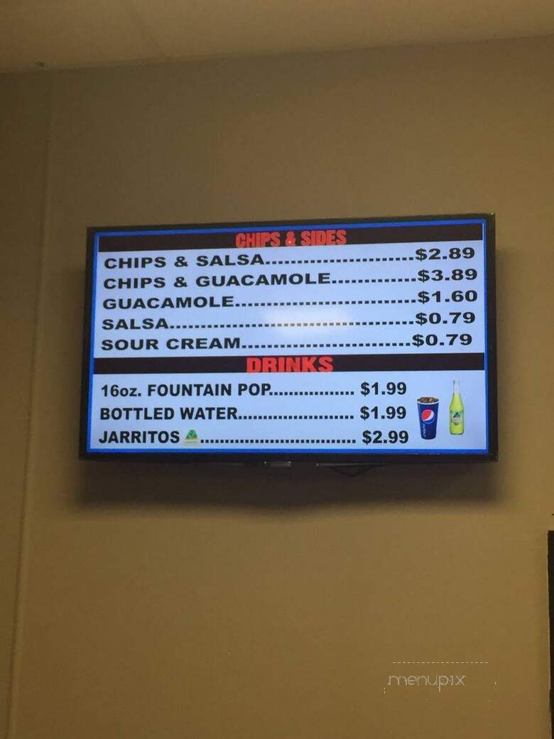 Bobby Burrito - Windsor, ON menu_pic