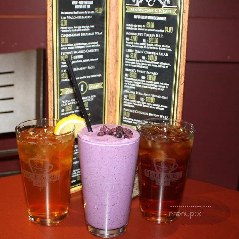 Half Acre Cafe - Kentville, NS menu_pic