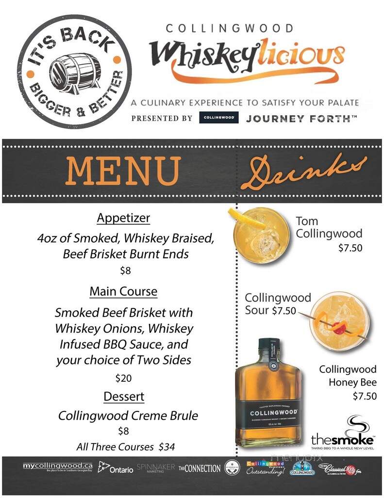 The Smoke - Collingwood, ON menu_pic
