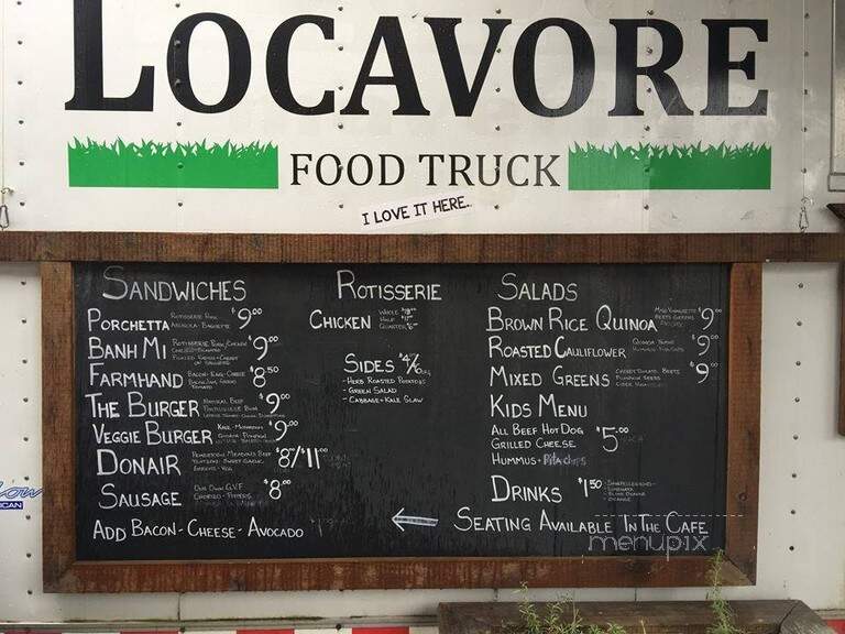 The Locavore - Squamish, BC menu_pic