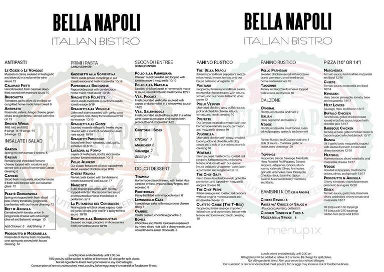 Bella Napoli Italian Bistro & Pizzeria - Savannah, GA