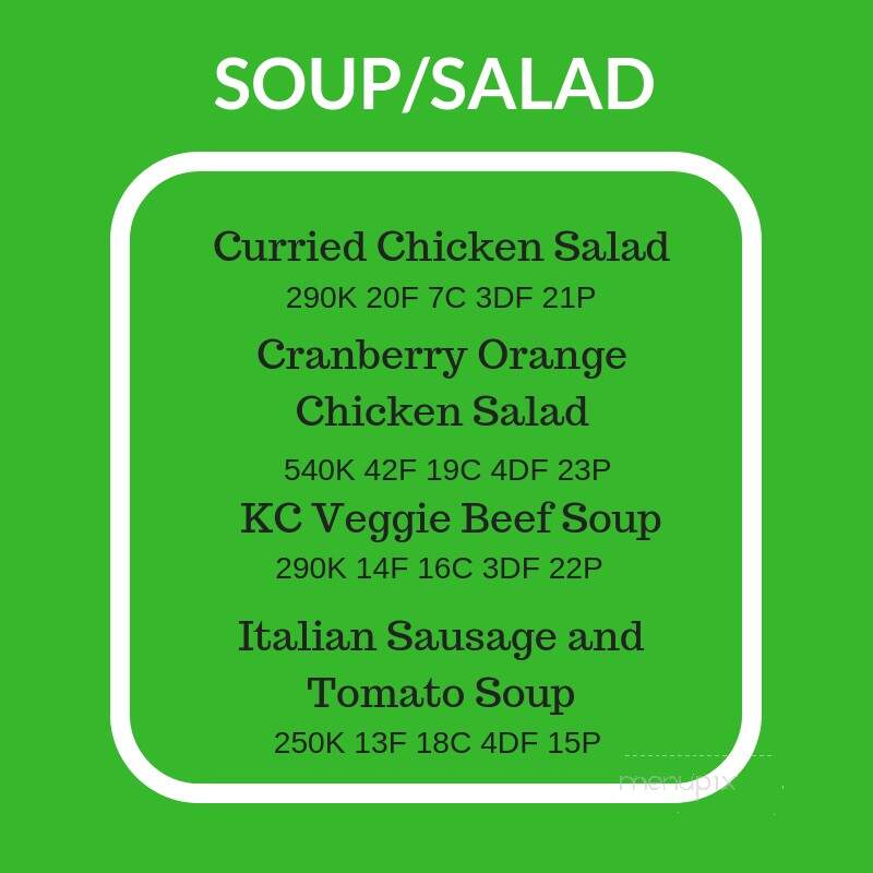 Evolve Paleo Chef - Lowell, AR menu_pic