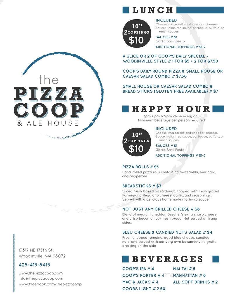 The Pizza Coop & Ale House - Woodinville, WA