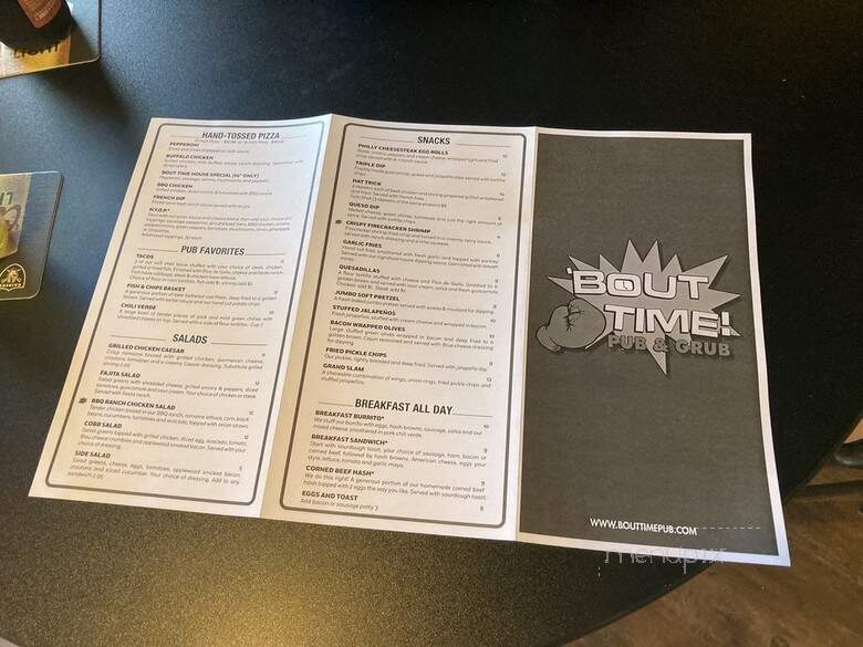 Bout Time Pub & Grub - Layton, UT menu_pic