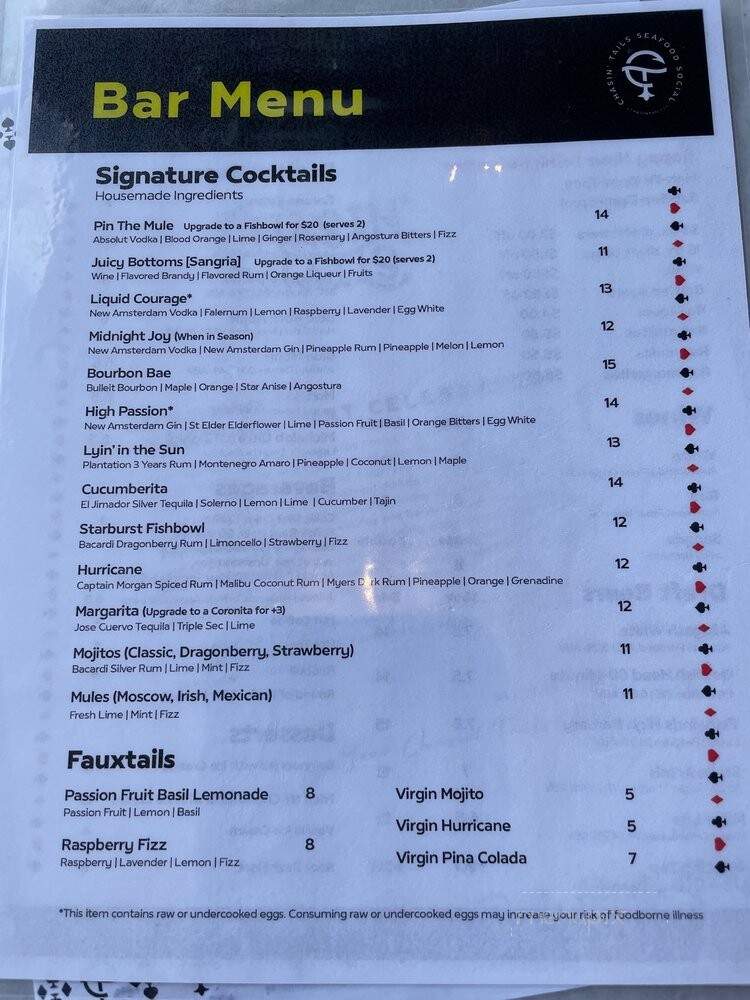 Chasin' Tails - Centreville, VA menu_pic