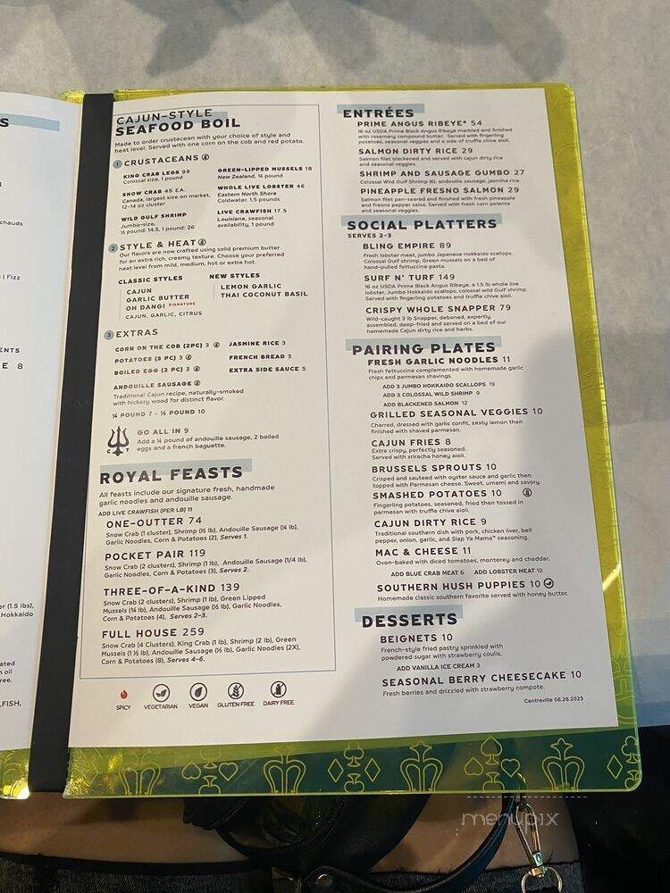 Chasin' Tails - Centreville, VA menu_pic