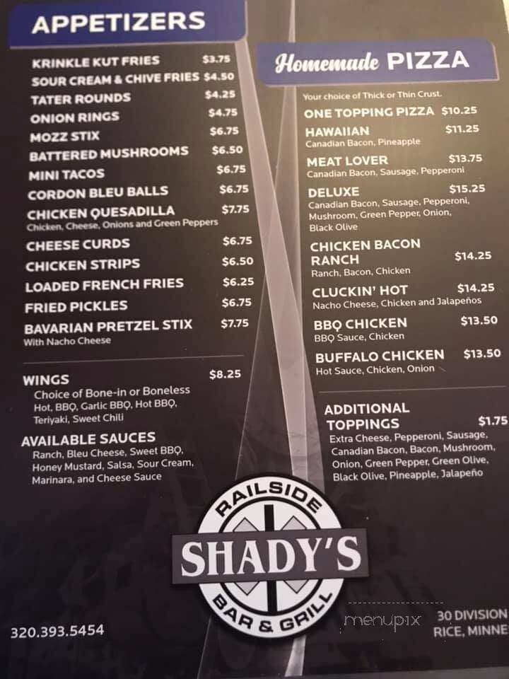 Shady's Bar & Grill - Rice, MN