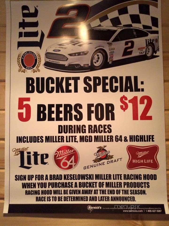 Shady's Bar & Grill - Rice, MN menu_pic