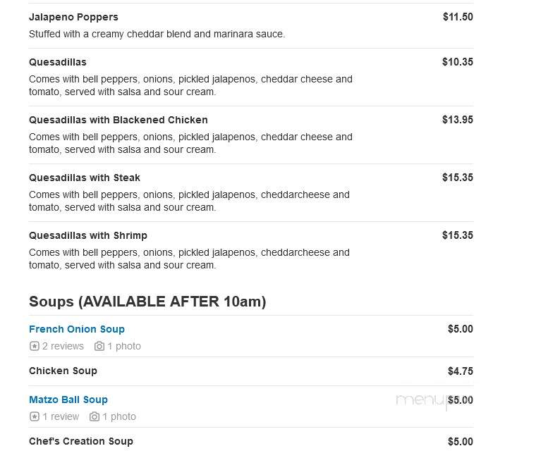 The Kings Arms 2 Diner - Belford, NJ menu_pic