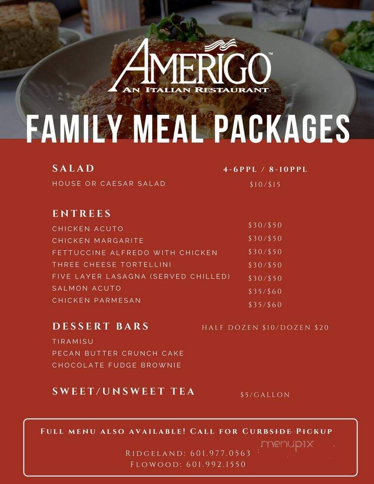 Amerigo Italian Restaurant - Flowood, MS