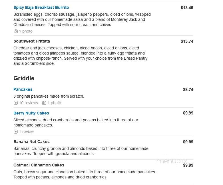 Scrambler Marie's - Maumee, OH menu_pic