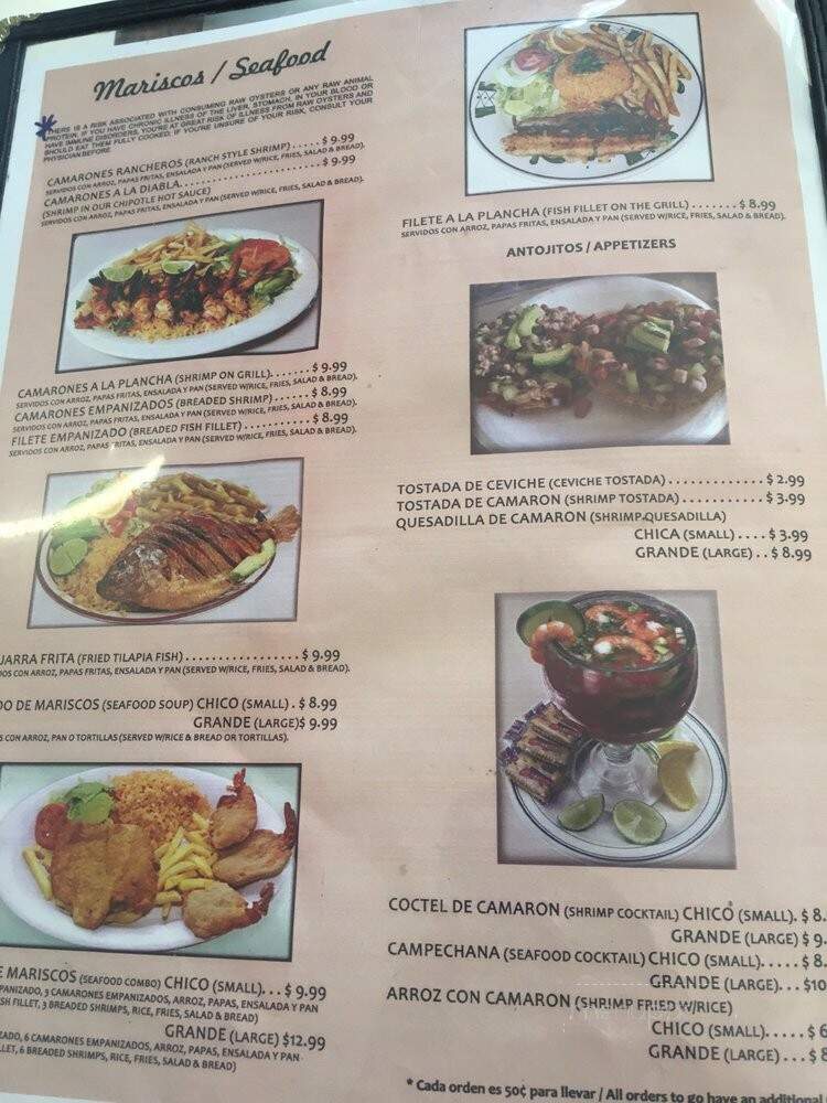 Abasolo Restaurant & Seafood - Houston, TX menu_pic