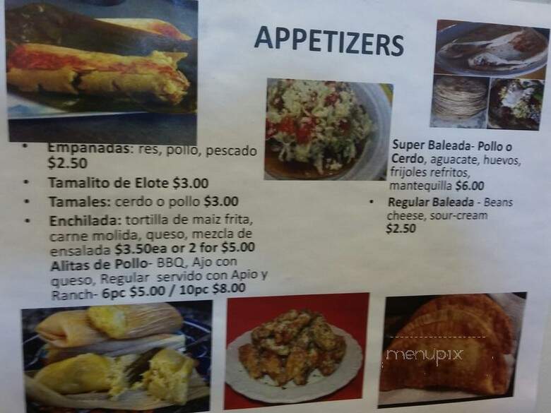 Avila's Tipico Honduras Restaurante - Tampa, FL menu_pic