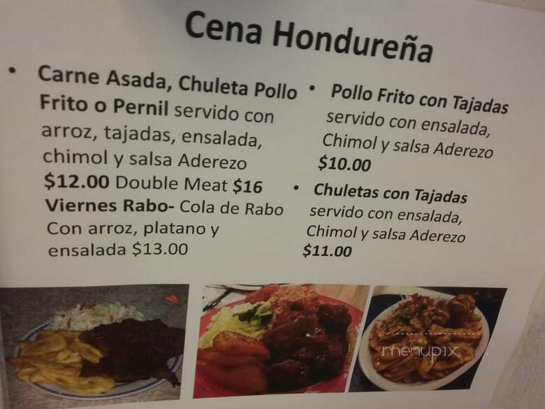 Avila's Tipico Honduras Restaurante - Tampa, FL menu_pic
