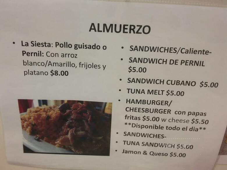Avila's Tipico Honduras Restaurante - Tampa, FL menu_pic