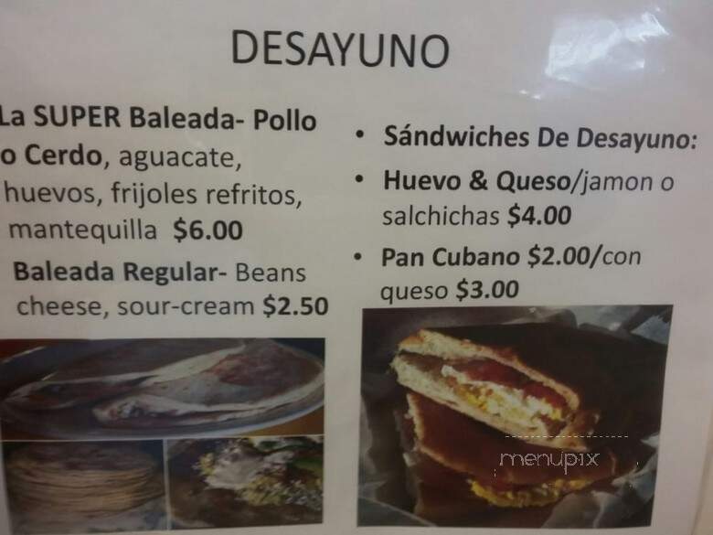 Avila's Tipico Honduras Restaurante - Tampa, FL menu_pic