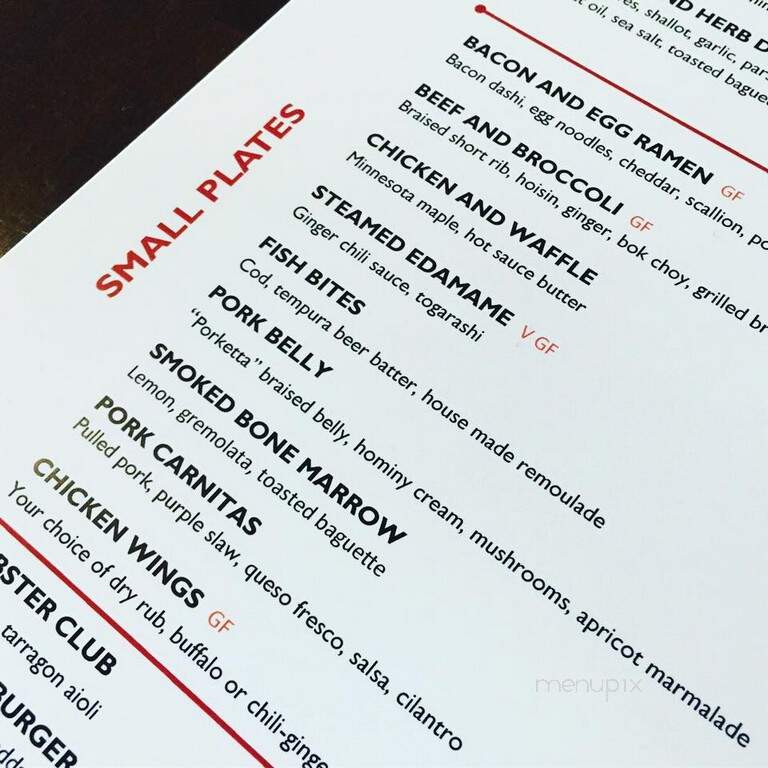 Citizen Supper Club - Saint Paul, MN menu_pic