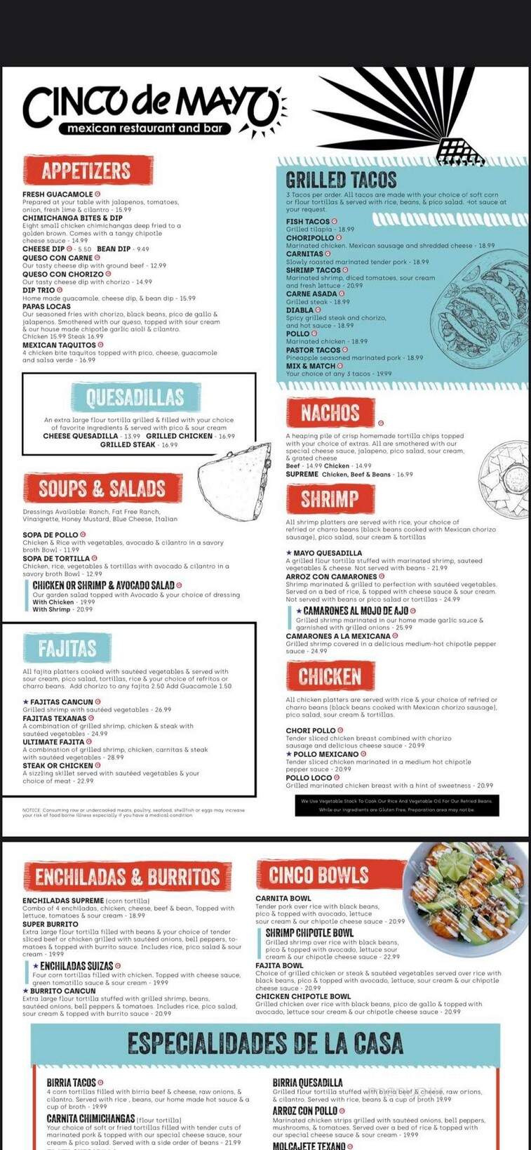 Cinco de Mayo - Columbia, MD menu_pic