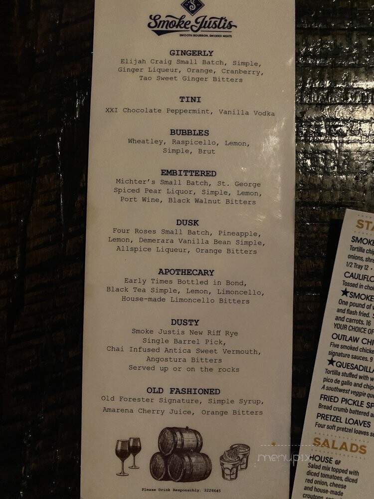Smoke Justis - Covington, KY menu_pic