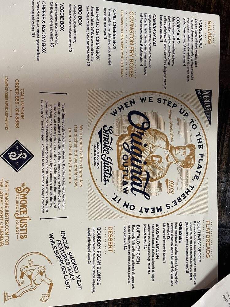 Smoke Justis - Covington, KY menu_pic