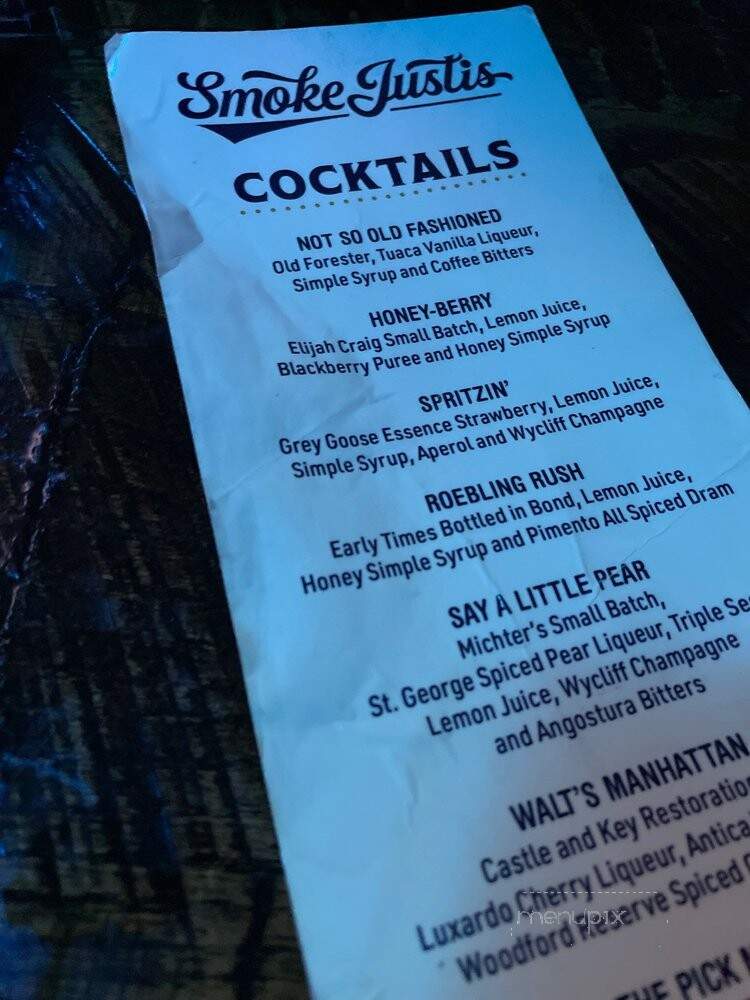 Smoke Justis - Covington, KY menu_pic