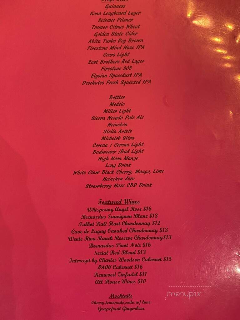 Mulligan Public House - Carmel-by-the-Sea, CA menu_pic