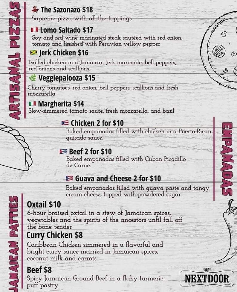 Nextdoor - Honolulu, HI menu_pic