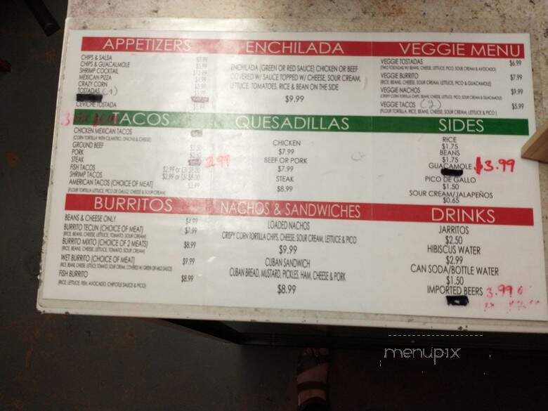 Cafe Tecun - Lake Worth, FL menu_pic