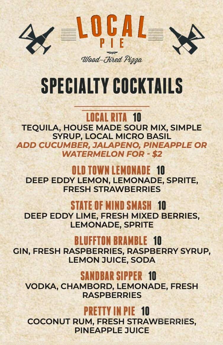 Local Pie - Bluffton, SC menu_pic