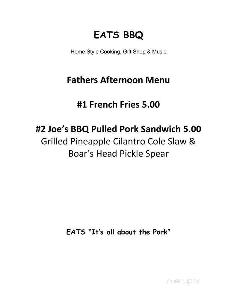 Eats BBQ - Santa Ana, CA menu_pic