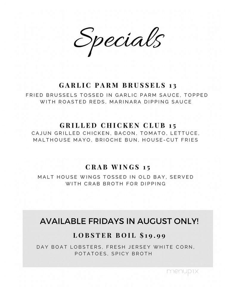 Gaul & Co. Malthouse - Philadelphia, PA menu_pic