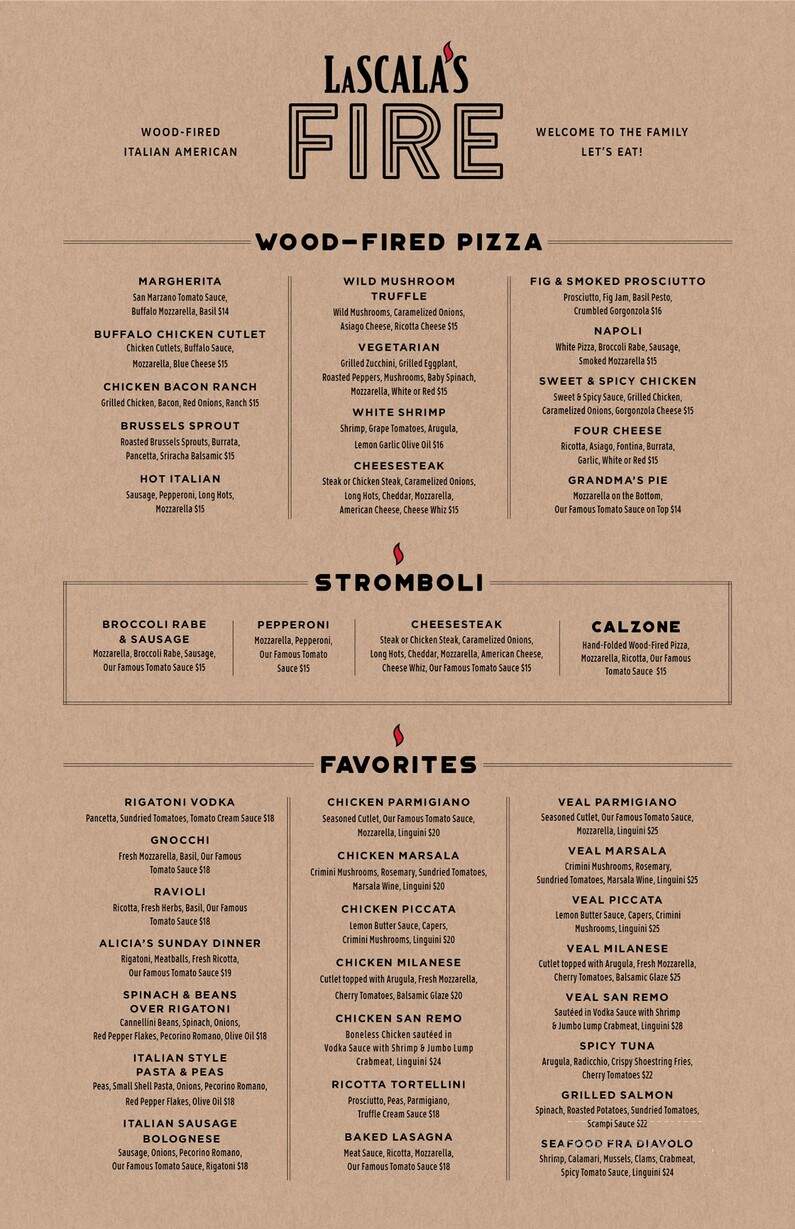 LaScala's Fire - Marlton, NJ menu_pic