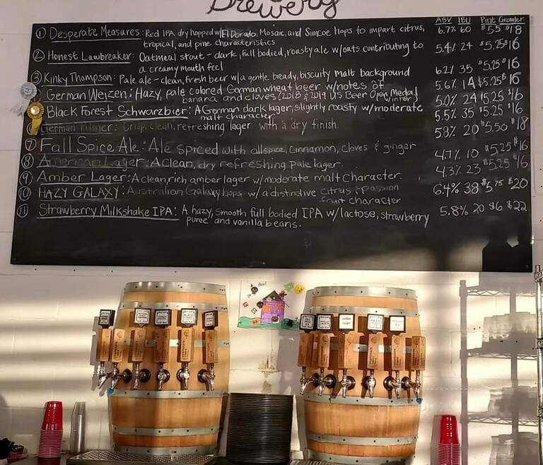 Desperate Times Brewery - Carlisle, PA menu_pic