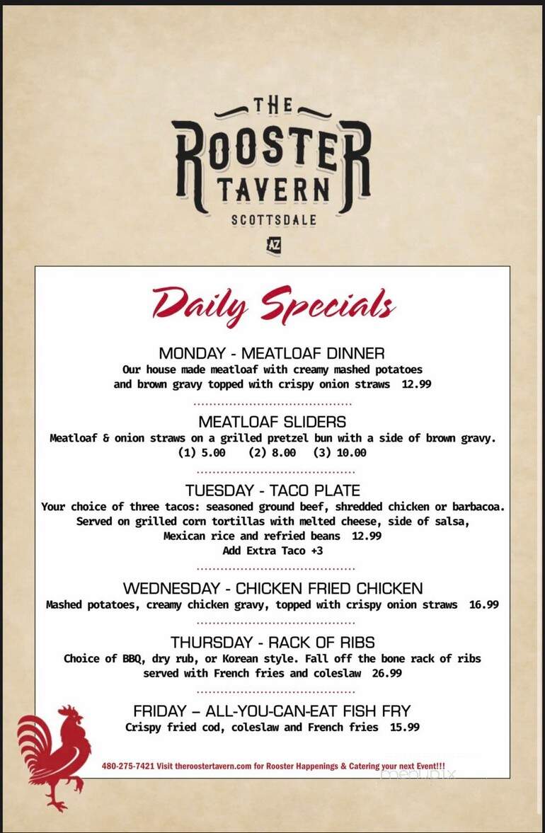 The Rooster Tavern - Scottsdale, AZ