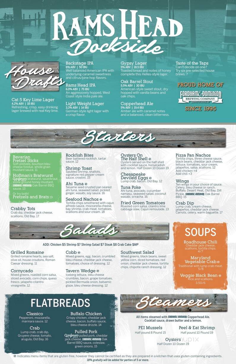 Ram's Head Dockside - Glen Burnie, MD menu_pic