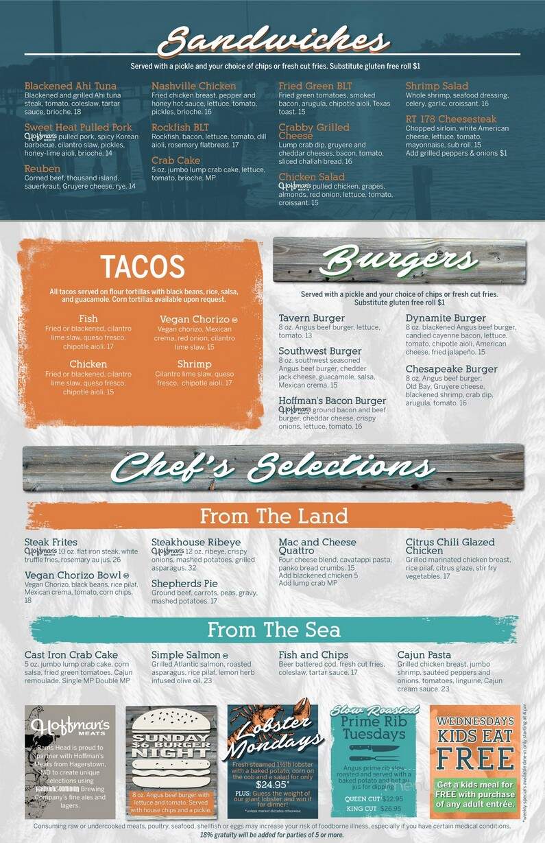 Ram's Head Dockside - Glen Burnie, MD menu_pic